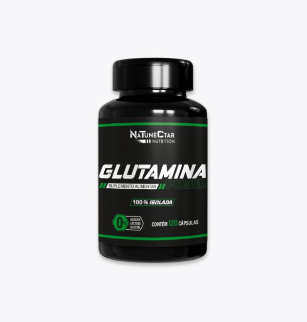 Glutamina Power 100% Isolada – 120 cápsulas