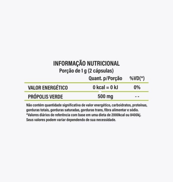 _Própolis Verde IN Própolis Verde 500mg – 60 cápsulas