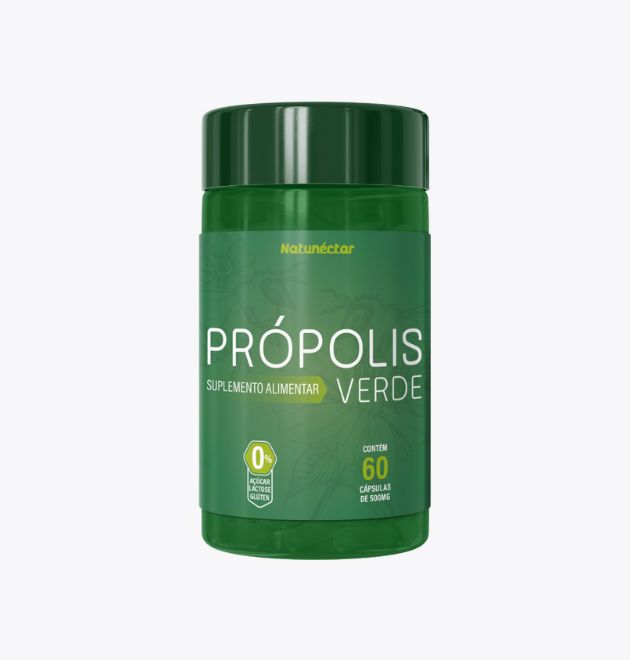 Própolis Verde 500mg – 60 cápsulas